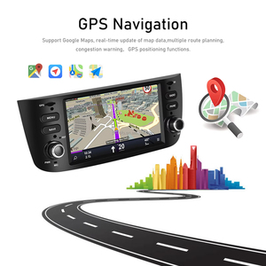 Autoradio Android double DIN Podofo, écran tactile 6,2 pouces, CarPlay et Android Auto pour Fiat Punto 2010-2016/Linea 2012-2015 - Product Image 4