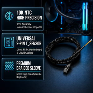 5060175584175 Ersatz XSPC Draht-Temperatursensor 10K für ASUS Dark Hero VIII Gigabyte <span class=keywords><strong>X570</strong></span> AORUS ULTRA Motherboards - Product Image 1