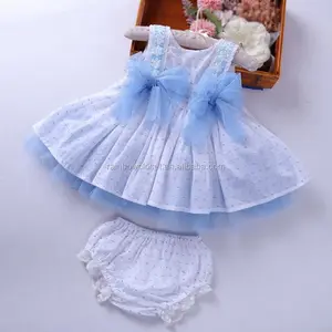 유아 아기 소녀의 스페인 공주 원피스 세트 빈티지 레이스 활 생일 파티 저녁 원피스 2pcs 어린이를위한 패션 의류
