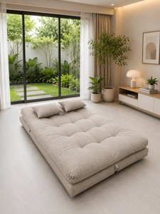 Versatile Smile 3-in-1 Square Sleeper <b>Sofa</b> with Eco-Friendly Fabric for Hotel and Living Room - Product Image 4