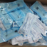Flacon en verre pharmaceutique cylindrique avec emballage individuel, bouchon en caoutchouc, capuchon en aluminium
