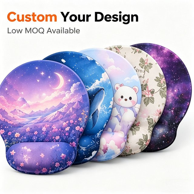 Ergonomic Comfortable Gel Wrist Rest Gaming Mouse Pad Custom Mouse Pad for Computer Work with Personalized Any Logo