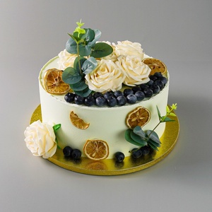 Assiettes et bols en carton ronds à bords lisses imprimés or pour gâteaux, vente en gros - Product Image 5