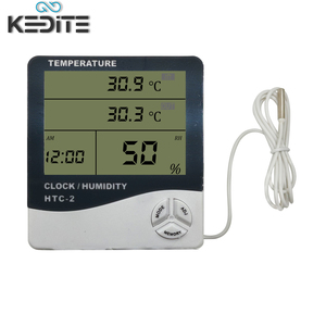 Nhà máy trự<span class=keywords><strong>c</strong></span> tiếp độ chính xá<span class=keywords><strong>c</strong></span> cao kỹ thuật số nhiệt kế và ẩm kế với màn hình lớn, không dây/<span class=keywords><strong>c</strong></span>ó dây - Product Image 2