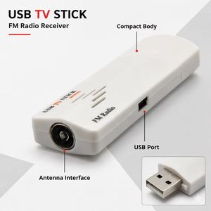 Clé USB TV analogique mondiale NTSC PAL SECAM, tuner USB 2.0 pour PC, <span class=keywords><strong>ordinateur</strong></span> portable, <span class=keywords><strong>ordinateur</strong></span> de bureau, plug and play, radio FM, télécommande - Product Image 4