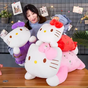 Couché Kt chat poupée Hi Kitty en peluche jouet le Kitty jouets en peluche rose pâques Kitty poupées en peluche chaton oreillers cadeau
