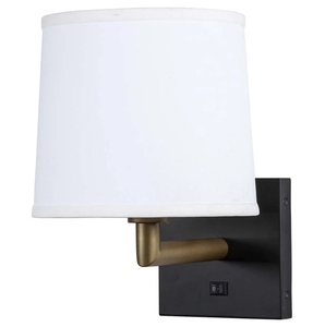 Applique murale à design unique finie en laiton mat brossé avec interrupteur marche-arrêt pour éclairage mural de salon de chambre d'hôtel - Product Image 3