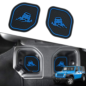 Posavasos para Portavasos de Coche para Jeep Wrangler 2018-2022, Material de Goma/PVC, Montaje en la Consola Central - Product Image 2