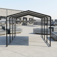 Fournisseur de abris métalliques 12x20 pour voitures, abris extérieurs pour véhicules en gros, structures de stationnement en acier pour usage commercial en Chine