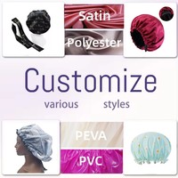 Bonnet en Satin monocouche de vente chaude avec longue cravate élastique bonnet de couchage de soins capillaires de grande taille bonnet en Satin à usage domestique