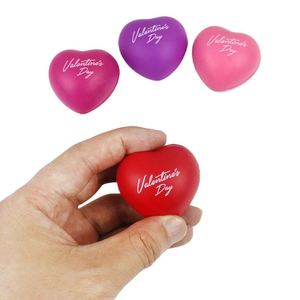 Stress Ball With Custom Logo Squeeze Heart Shape Anti Stress Ball Round Shaped PU Stress Relief Ball Toy Stressball - Product Image 1