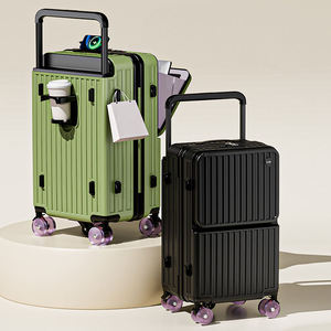 Nouvelle valise PC silencieuse à ouverture frontale, multifonctionnelle, classique et tendance, avec poignée télescopique large - Product Image 1