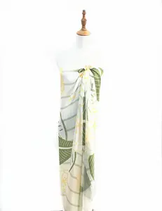USA Hawaii custom floral printed 100% Rayon 70x45inch sarong pareo beach cover up beachwear swimwear