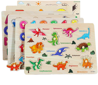 Puzzle en bois en forme de renne psychédélique, éducatif, pour les fêtes de Noël, découpé au laser en tilleul, finition satinée, cadeau