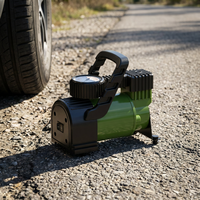 12V Tire Inflator Portable Metal for Car Motorcycle Truck 150psi Pressure Monitor Emergency Use