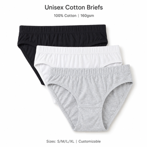 Slip Unisex in Cotone Personalizzati all'Ingrosso, 160gsm, Traspiranti, Modello Triangolare - Product Image 1