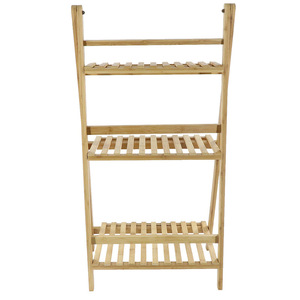 Multi-tiered indoor/outdoor flower <b>stand</b> for balconies, floor-standing, outdoor use, wooden flower <b>pot</b> rack, hanging plant - Product Image 5