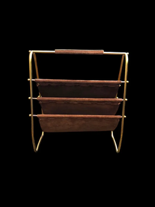 Étagères à livres en cuir véritable, organiseur de documents, qualité supérieure, fabrication artisanale, cuir durable, design élégant, compartiments spacieux - Product Image 6