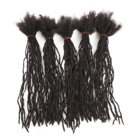 Orientfashion Extensiones de Cabello Humano Virgen 100% con Cutícula Alineada, Microlocs de 0.2cm, Interlocks
