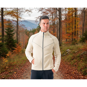 TIVO Polartec polar hombre ligero a prueba de viento impermeable al aire libre Casual abrigo capucha Stand Collar cremallera cierre temporada de otoño - Product Image 3