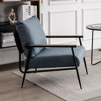 Fauteuil d'appoint moderne nordique minimaliste, chaise longue de détente pour réception, gîte, salon, balcon