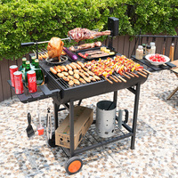 Grill électrique rotatif automatique pour poulet et mouton avec design multifonctionnel portable et anti-rouille - Fourchette de grillade électrique