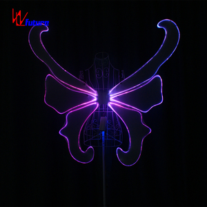 Ailes de papillon en fibre optique lumineuses pour adulte, accessoire de danse, festival de musique, rave, spectacle, Nouvel An, fête sur la plage, <span class=keywords><strong>costume</strong></span> de scène - Product Image 2