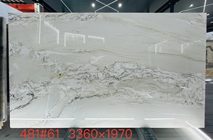 Piastrelle di pietra di marmo quarzite di cristallo bianco brasiliano <span class=keywords><strong>Le</strong></span> Mont <span class=keywords><strong>Blanc</strong></span> di lusso naturale per decorazione d'interni - Product Image 5