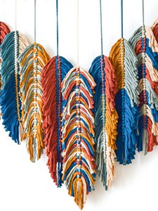 Set de regalo empresarial: Decoración de pared de macramé de algodón rectangular bohemio hecha a mano, regalo artístico para cuarto de bebé y dormitorio. - Product Image 6