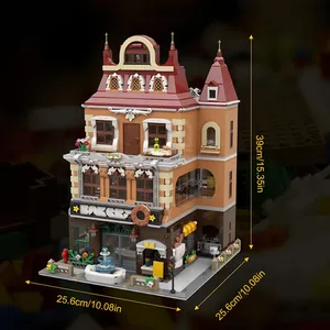 Pantasy 85013 Châu Âu Bánh Mô Hình Kiến Trúc 2800Pcs <span class=keywords><strong>Modular</strong></span> Gạch Đồ Chơi Giáng Sinh Lễ Tạ Ơn Ngày Món Quà Xây Dựng Khối Bộ - Product Image 6