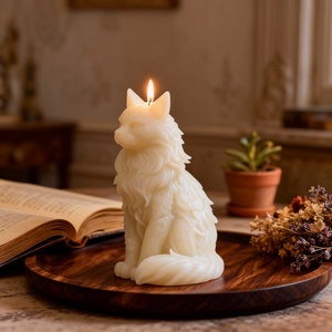 Molde de silicona DIY para adornos de gatos de pelo largo, gatos sentados y de pie, incienso, velas, yeso y jabón - Product Image 3