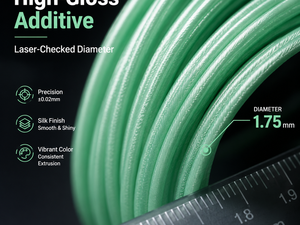 Filamento para Impresora 3D Emir Silk PLA 1.75mm, Bobina Individual, Verde Menta Brillante Esmeralda para Creality Bambu Lab - Product Image 2