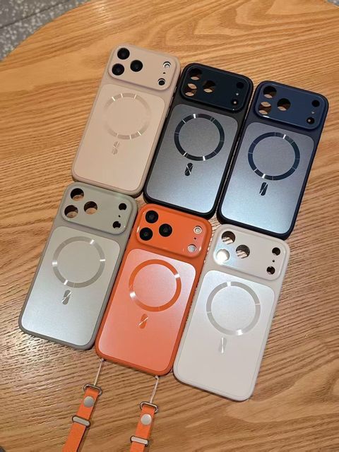 Shockproof Magnetic Case for iPhone 17 Pro Max Strong Magnet Wireless Charging Compatible Matte Clear Luxury Phone Cover