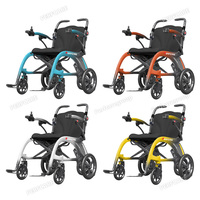 Fauteuil roulant électrique en fibre de carbone 3 en 1 de luxe, fauteuil roulant électrique, 13 kg, portable, pliable, léger, déambulateur, rollator