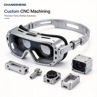Service d'usinage CNC de précision pour boîtiers optiques de casques AR, VR, MR, supports de lentilles et matériel portable destiné à l'usinage