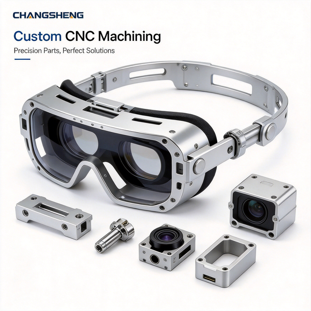 Precision CNC Machining Service for AR VR MR Headset HMD Optical Housing Lens Mount Wearable Hardware with for Machining