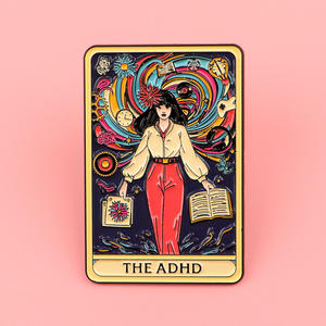 3款准备发货自闭症丝带意识启发设计精致搪瓷Zpb和ADHD珠宝胸针软珐琅翻领别针 - Product Image 3