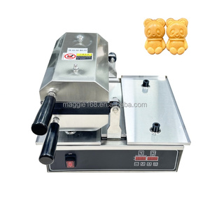 10 pièces à la fois vente chaude utilisation commerciale poêle antiadhésive petit ours forme gaufrier grande bulle gaufrier - Product Image 3