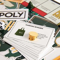 Harrods X Monopoly Square Jeu de société sous licence avec impression sérigraphiée, design créatif, style moderne, cadeau d'entreprise