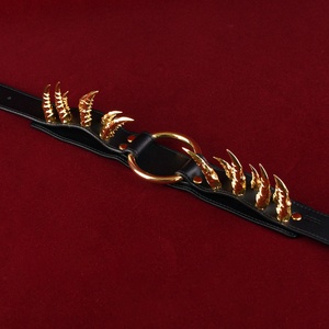 Collar BDSM de Cuero PU con Púas Metálicas y Anillo en O, Gargantilla Ajustable para Juegos de Bondage - Product Image 3