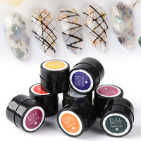 Ensemble de 12 pièces de vernis à ongles en Gel de dessin élastique, peinture de fleur, ligne de traction, Gel créatif Spider Gel Liner