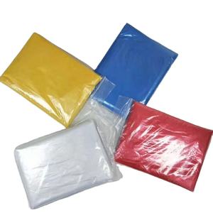 Capa de Chuva Leve Fashion de 0.015mm Poncho de Emergência Impermeável Descartável de PE Para Uso Único - Product Image 4