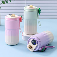 Thermos en acier inoxydable à affichage de la température de haute valeur, couleur dégradée, tasse à café, mesure numérique, maintien de la chaleur de 6 à 12 heures