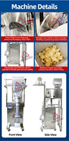 Machine d'emballage alimentaire automatique à prix d'usine pour le remplissage de gaz azote, les chips de maïs soufflé, les bananes, les en-cas, les sachets en papier d'aluminium, les sachets en papier chimique