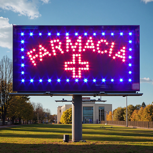 Customized 48*25cm LED Logo Highlight Hanging Billboard Shop-Friendly <b>Lighting</b> Signboard - Product Image 1