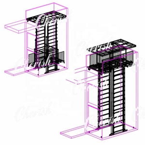 Plate-forme de levage hydraulique automatique personnalisable approuvée par CE d'ascenseur de <span class=keywords><strong>voiture</strong></span> pour le poussoir de véhicule de rail - Product Image 2