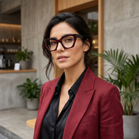 Montures de lunettes en acétate en gros RM6010 – Monture optique œil-de-chat de haute qualité en acétate écaille de tortue pour femmes
