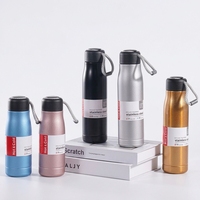 Gourde isotherme portable en acier inoxydable écologique Outdoor Knight, 600 ml, isolation thermique 12-24 heures, forme balle