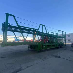 Semi-remorque porte-voitures à 2 essieux neuve ou d'occasion, camion de transport de véhicules avec remorque porte-voitures en vente - Product Image 1