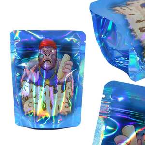 Sacos Holográficos Personalizados à Prova de Cheiro com Fecho Ziplock para Doces e Gomas - Product Image 3